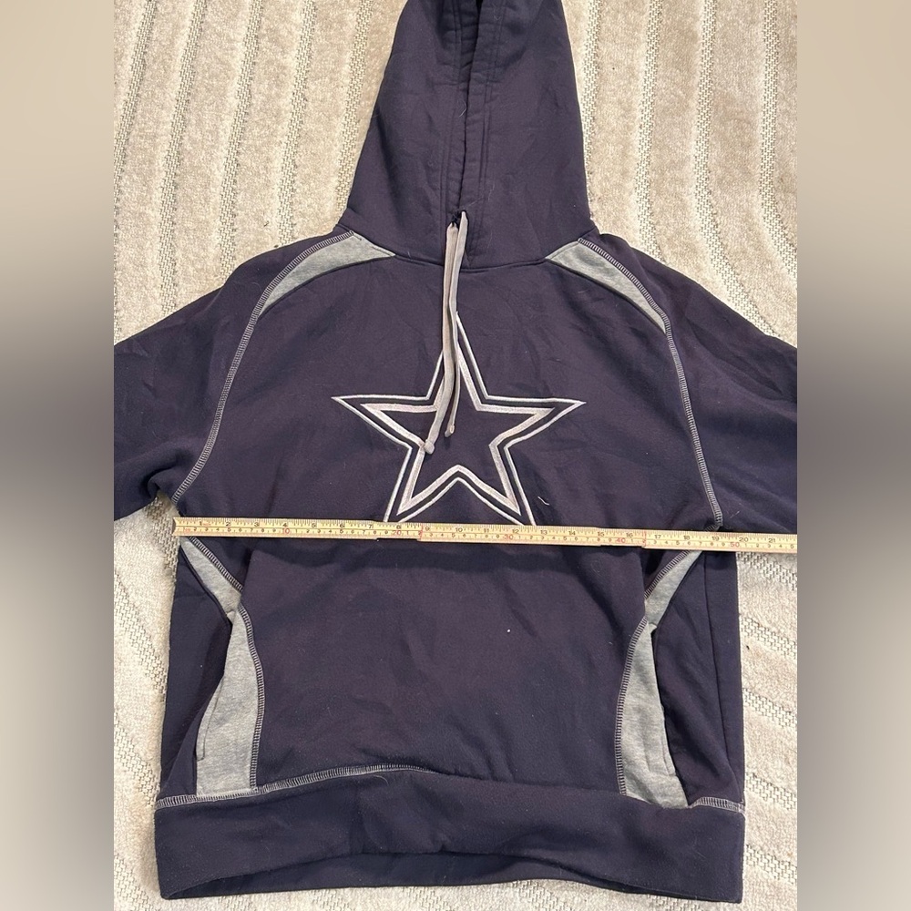 Dallas Cowboys NFL Football Star Logo Navy Hoodie Sweatshirt - S - Picture 8 of 9